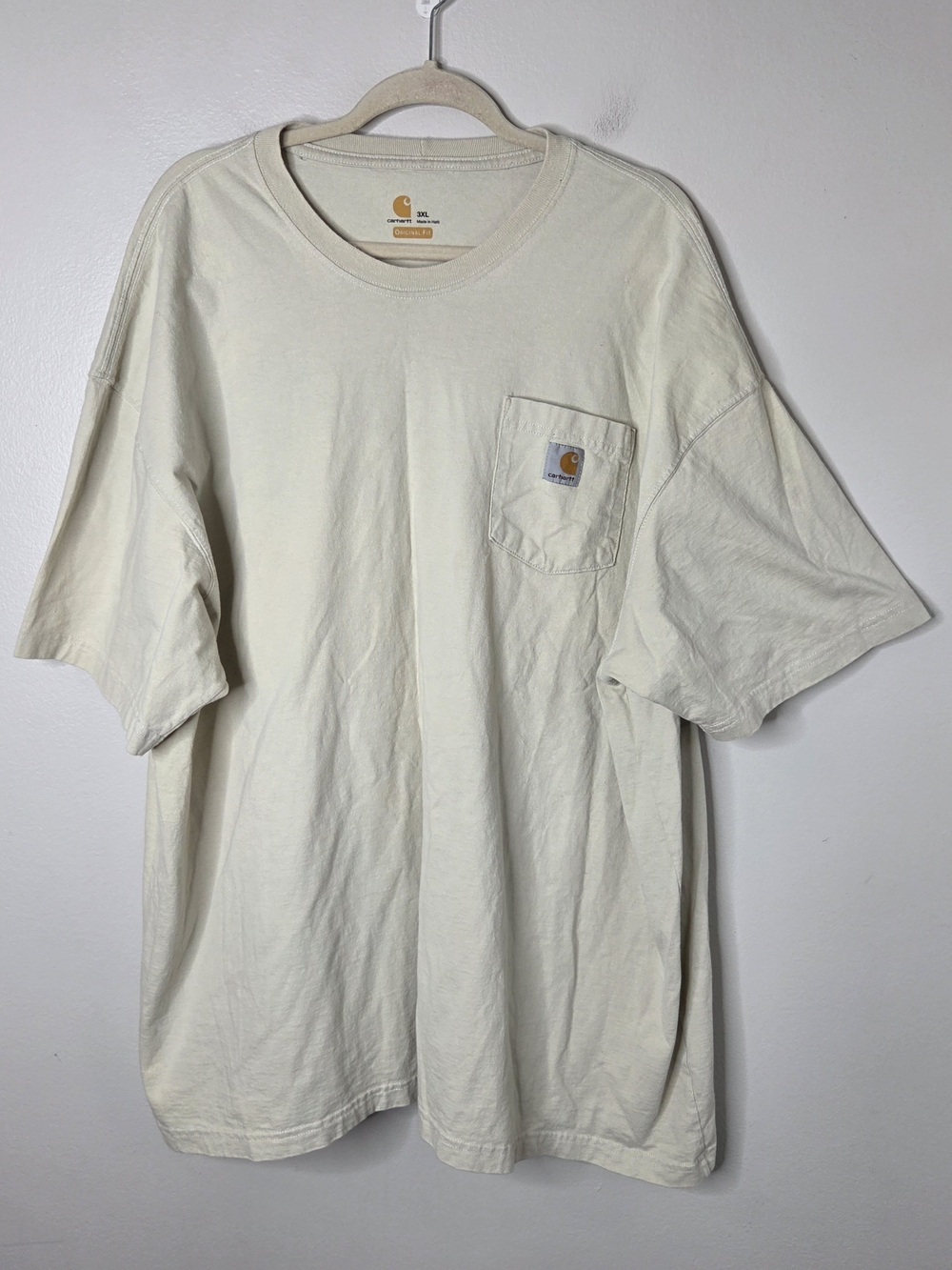 Carhartt Men's Cream Pocket T-Shirt